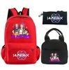 3Pcs/set Anime K-Pop Demon Hunters Printed Backpack with Shoulder Bag Pencil Case for Student Boy Girl Schoolbag Large Capacity Waterproof Bookbag