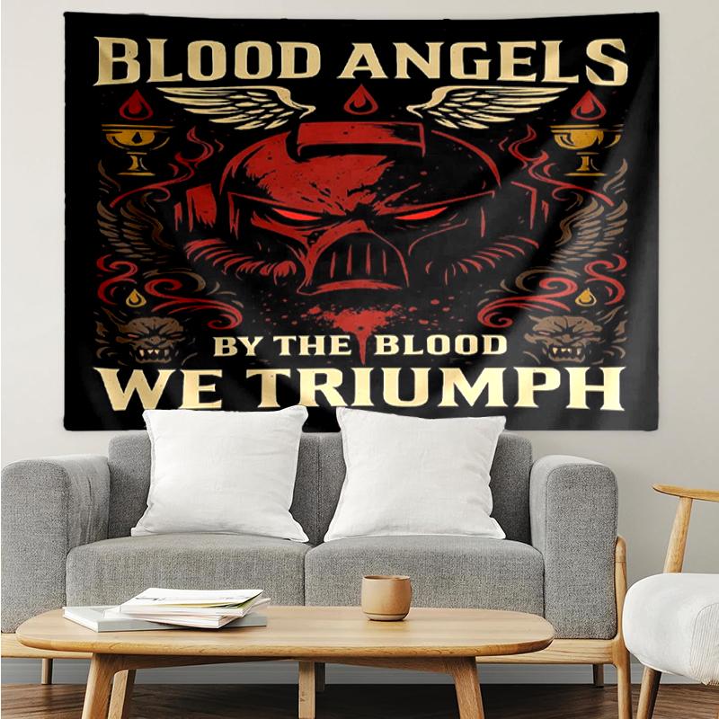Warhammer 40k Druck-Wandteppich, Hintergrund, Einfache Montage, Ideal für Schlafzimmer, Büro & Wohnzimmer, mit Ästhetischer Wanddekoration.