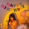 Birthday Decoration Rhinestone Crown Birthday Hair Hoop Female Jewelry Happy Birthday Headband