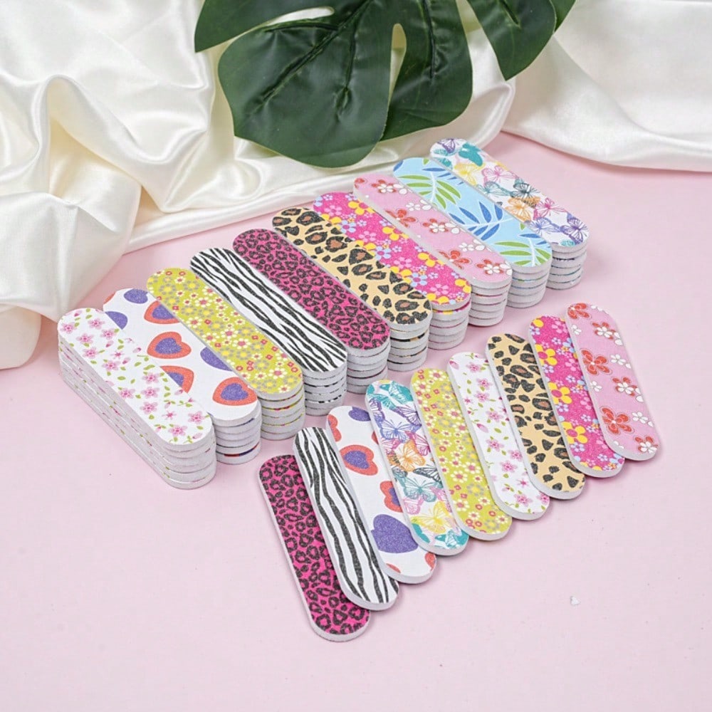 10Pcs Charming Mini Nail File Set - Great Party Gift For Celebrations/Birthdays/Gift Giving, Essential Nail Care Tool