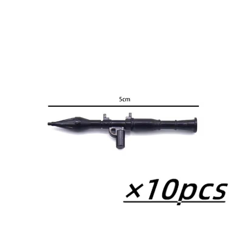 WW2 Military Weapons MOC Mini Building Blocks Figures Soldier US Soviet Rifle Gun Rocket Launcher MG42 RPG Bullet Bricks Toys