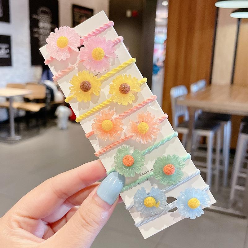 10PCS/Set Hair Bands for Children Cute Cartoon Animals Rubber Band Headwear Girls Baby Headband Scrunchies Kids Hair Accessories