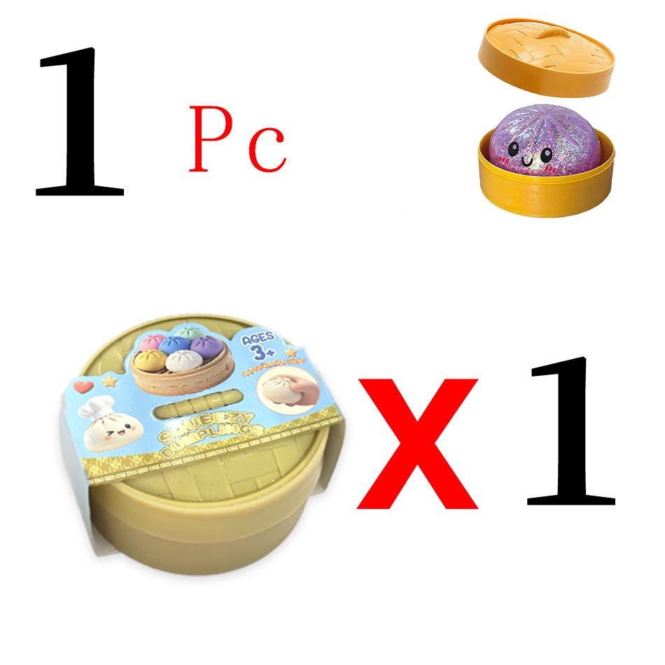 Glitter Dumpling Blind Box Glitter Dumpling Squishy with Box Dumplings Sensory Squeeze Toy for Stress Relief Toys
