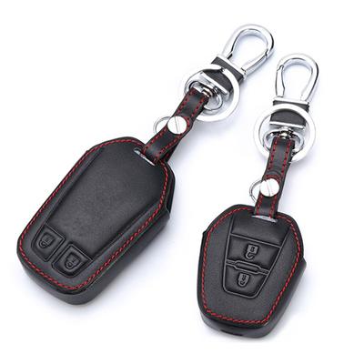 1 vnt. Automobilio raktų dėklo dangtelio odinė laikiklio grandinėlė, skirta Isuzu / Naujam Isuzu D-max / Mu-x automobilio raktui Shell Protecor raktų pakabukas automobilio stiliui
