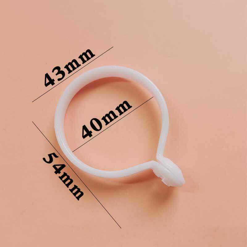 

Пластиковые кольца-клипсы для штор на римский карниз