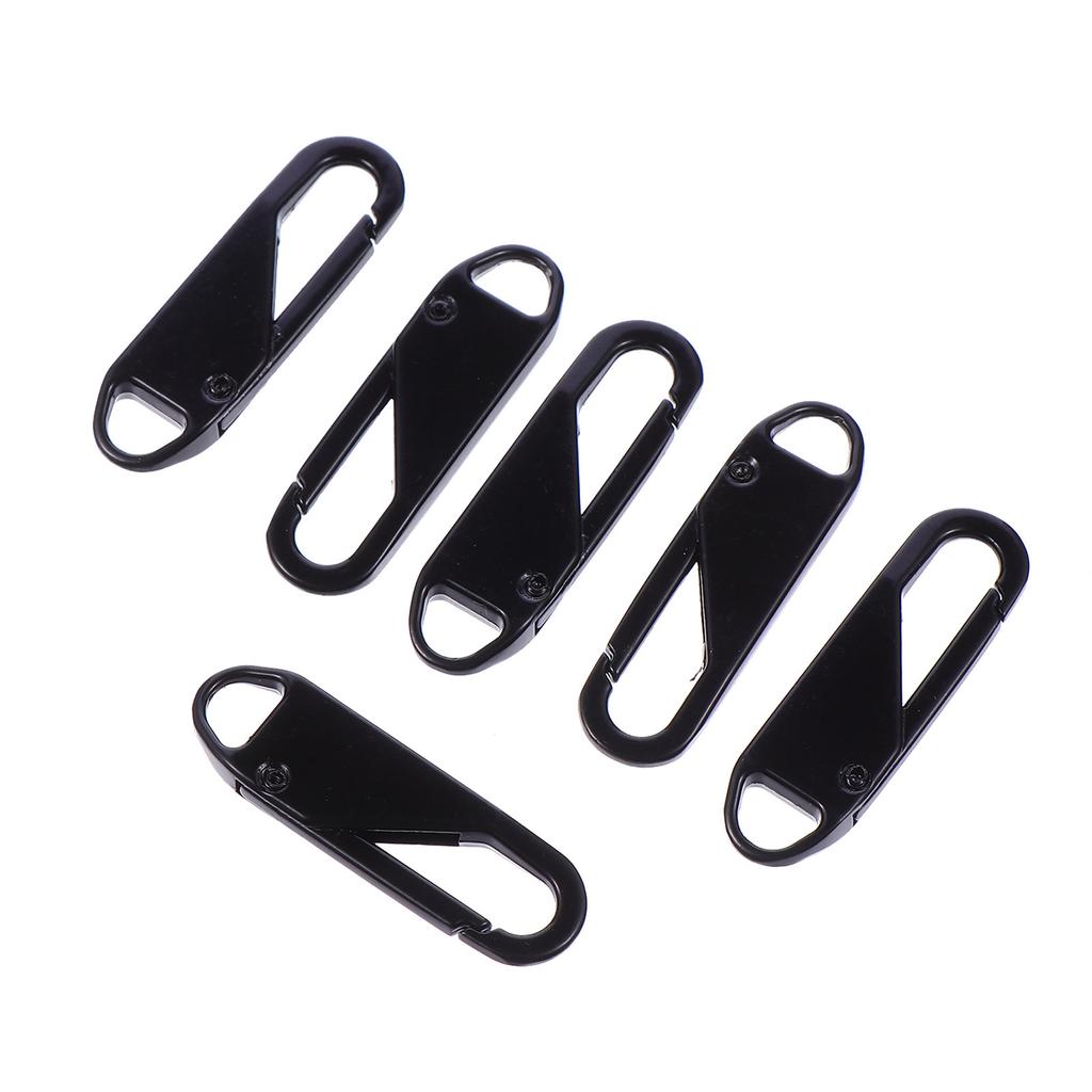 6Pcs Zipper Pull Tab Replacement Alloy Pullers Detachable for Backpacks Suitcases Coats Travel Sportswear Gear