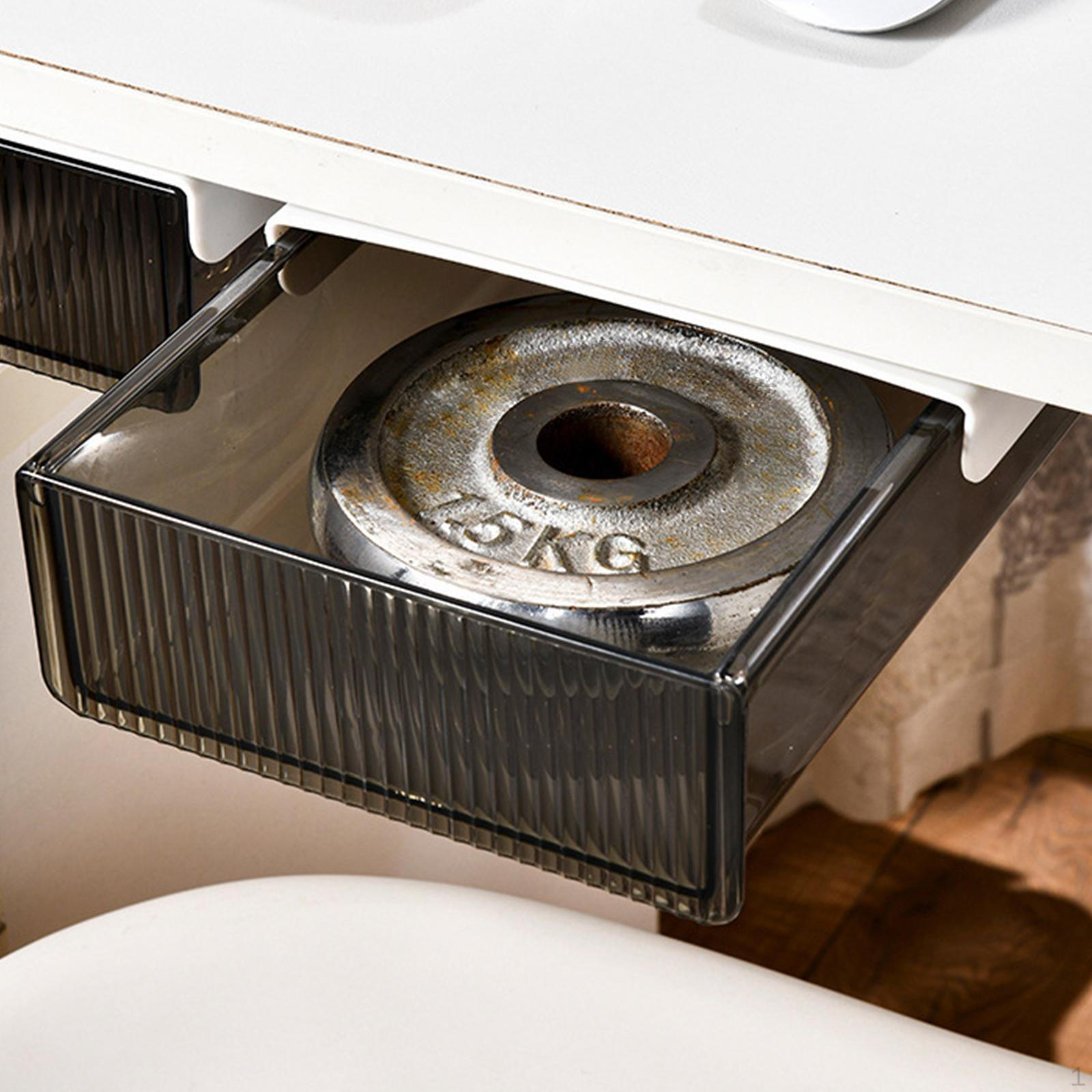 Compact Desk Drawer Storage Solution for Home And Office Organization Black 21x17x6cm