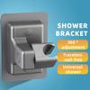 1/2 stk Dusjbrakett 360 Graders Fleksibel Justering Enkel Installasjon Dusjhodeholder