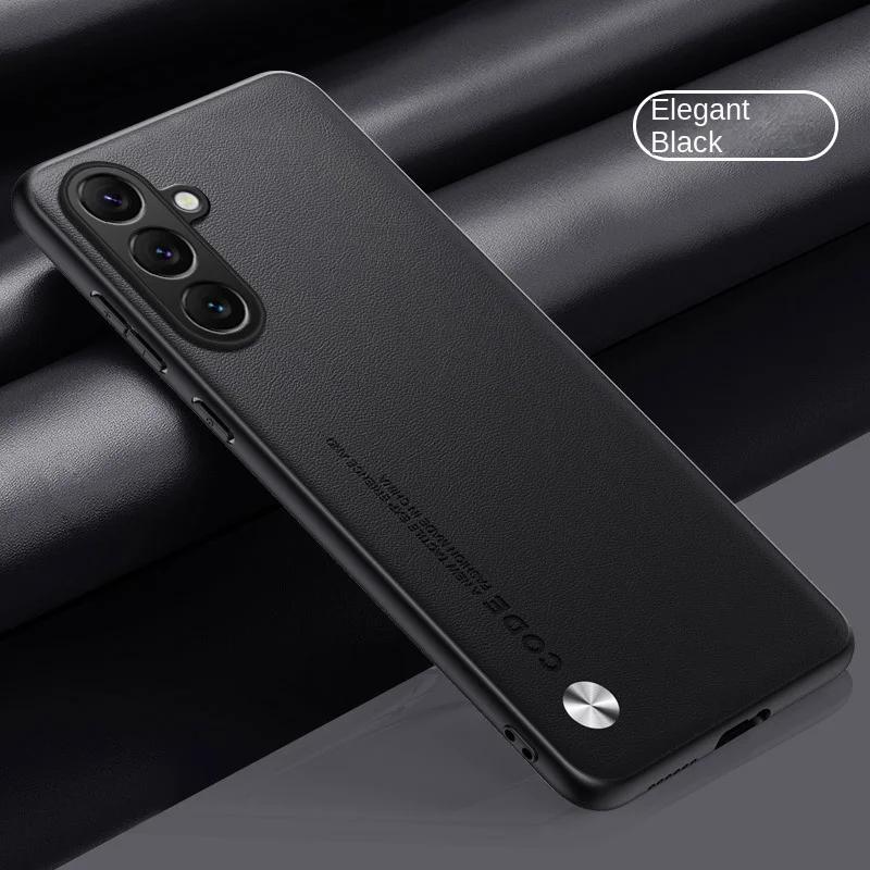 

Шкіряний чохол класу люкс для Samsung Galaxy S24 S23 FE S24 S23 Ultra M35 M55 M34 M54 M14 M33 M53 A 55 05 05s 25 15 54 34 14 Протиударний чохол For s23 чорний