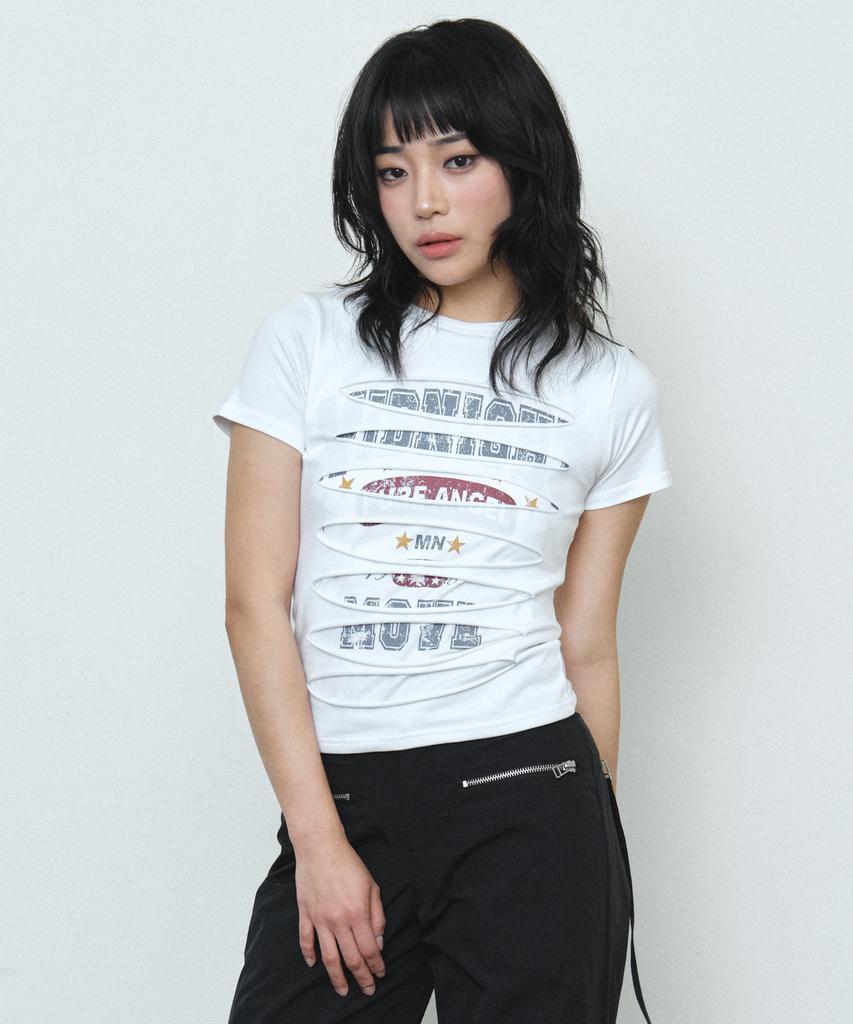 MIDNIGHT MOVE 3 Damage T (White)