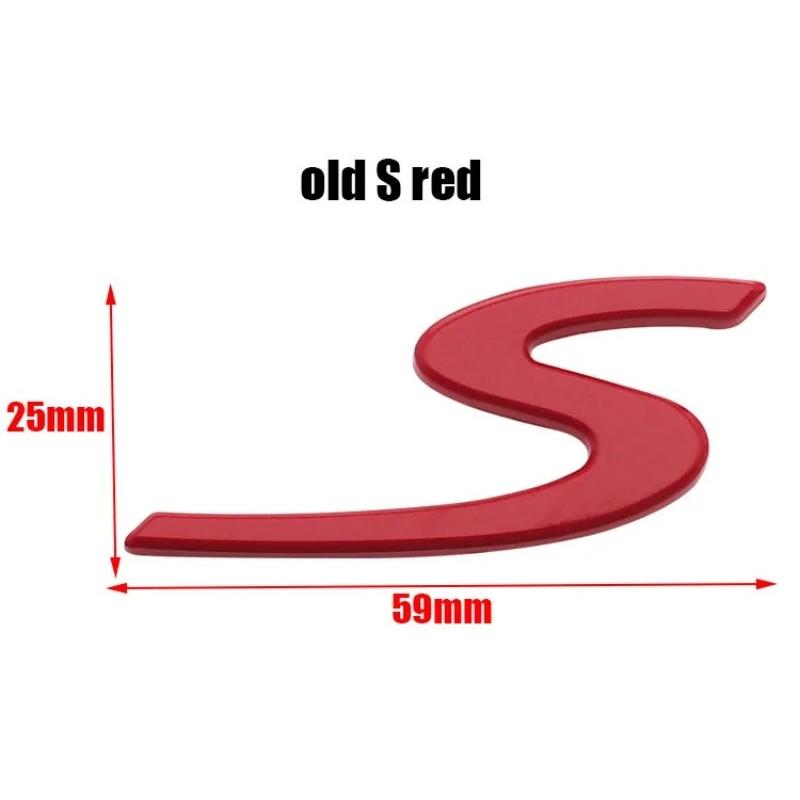 1pcs 3D S Car Emblem Badge Sticker Styling Accessories