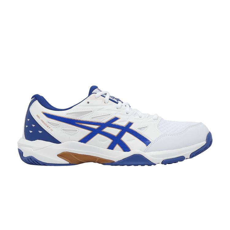 

Кроссовки ASICS Gel Rocket 11 2E Wide White Monaco Blue Unisex 1073A077-100 36