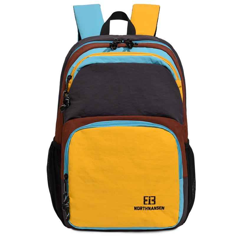 Outdoor Lightweight Women s Backpack Color Contrast Sports Backpack оранжевый/синий