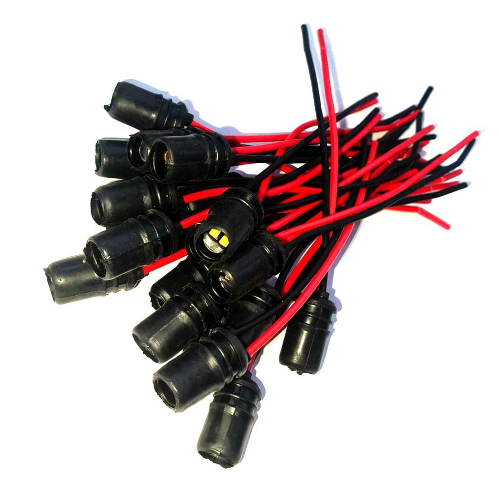 BRIIKPP Wedge Socket Motorcycle Light Bulb Socket Bulb Expansion Socket