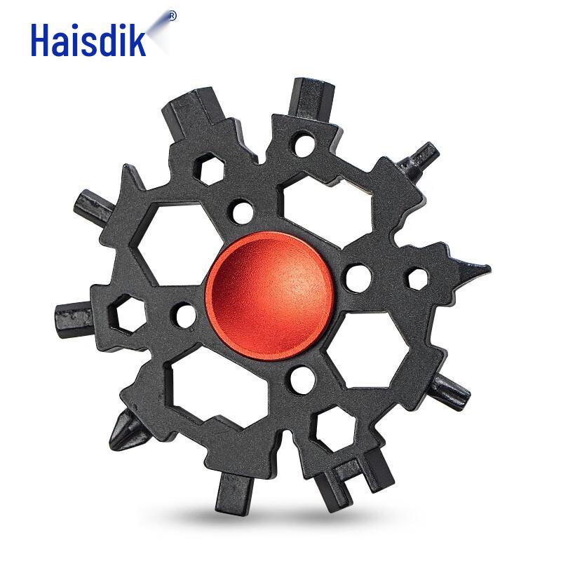 Haisidick 23-in-1 Snowflake Fidget Spinner Multi-Tool Wrench