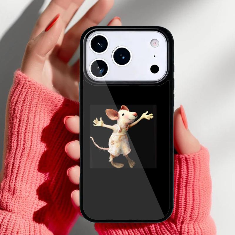 Cute Cartoon Animal Rat Phone Case for iPhone 17 16 15 14 13 Pro Max Back Cover for 12 11 Pro Coque
