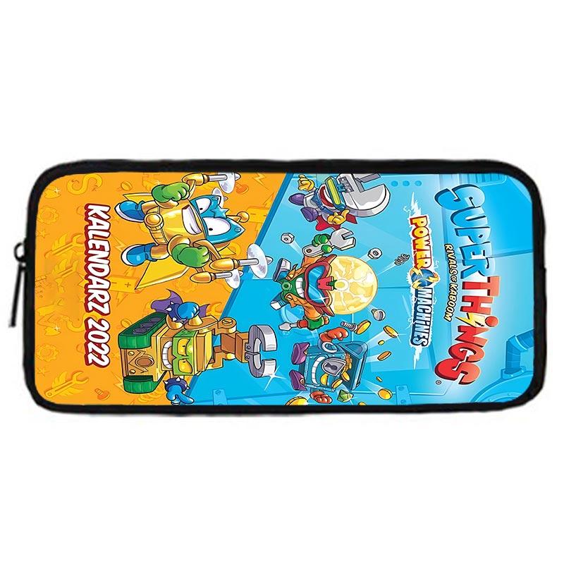Cartoon toys Super Zings SuperThings Child School Backpack with Lunch Bags ,Pencil Bags ,School Bags for Boys Girls Best Gift