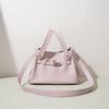 Top Layer Cowhide Leather Bag Female Niche Design Vegetable Basket Water Bucket Commuting Handbag Crossbody Manufacturer