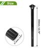 HOPESPANNER Universal 27.2x350mm Carbon Fiber Pattern Gloss Black Bicycle Seatpost Shock Absorbing Bike Saddle Post Seat Tube Carbon Fiber 1 Piece