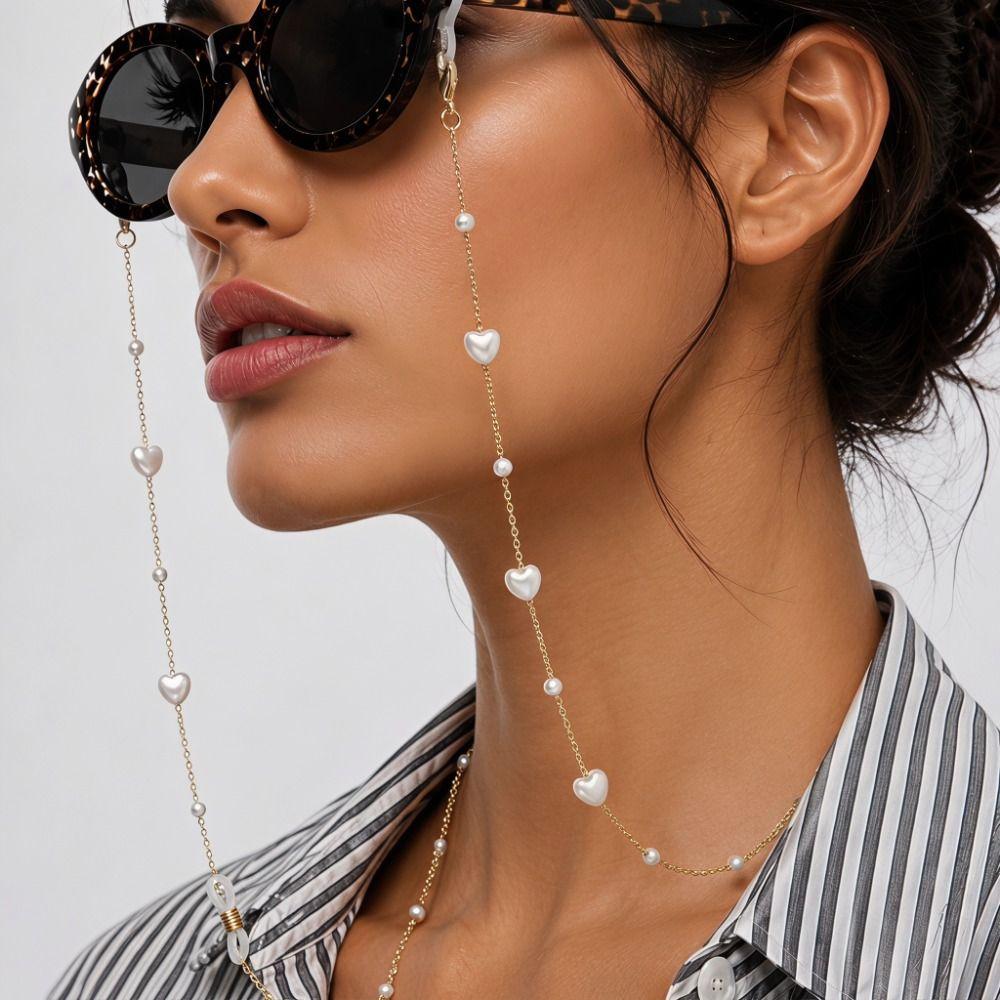 Beads Eyeglass Holder Necklace Anti-Lost Sunglasses Chains Sunglasses Decoration