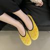 Fashion Bailamos New Brand Women Flat Shoes Fashion Polka Dots Round Toe Shallow Slip On Boat Shoes Outdoor Dress Single Shoes