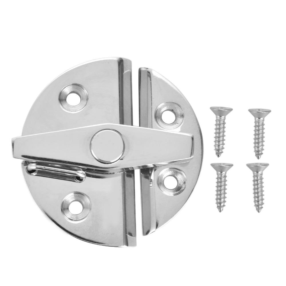 55mm Diameter Boat Door Twist Lock Latch Marine Grade Round Button Design Marine Hatch Catch Latch 316 Stainless Steel