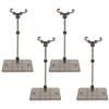 5 Pcs Action Figure Stand Black Plastic Doll Model Display Holder Support Stand for 1144 Toy