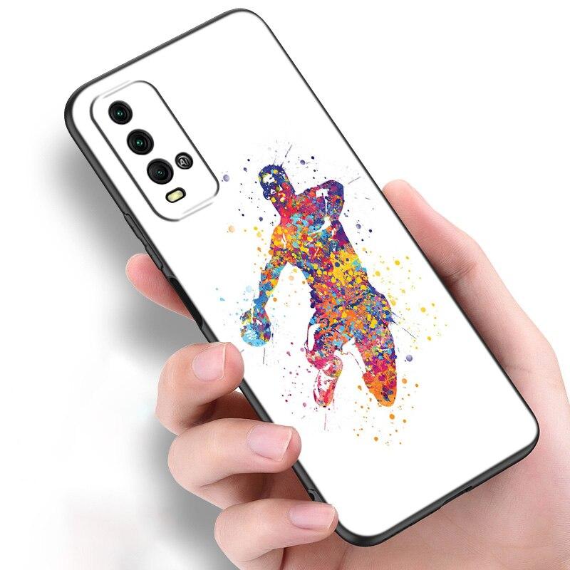 Coș de baschet dunk husă din silicon pentru telefon pentru Xiaomi Redmi Note 11 10 9 8 Pro 11T 10T 10S 9S 8T 9 9A 9C 9T Husă moale neagră