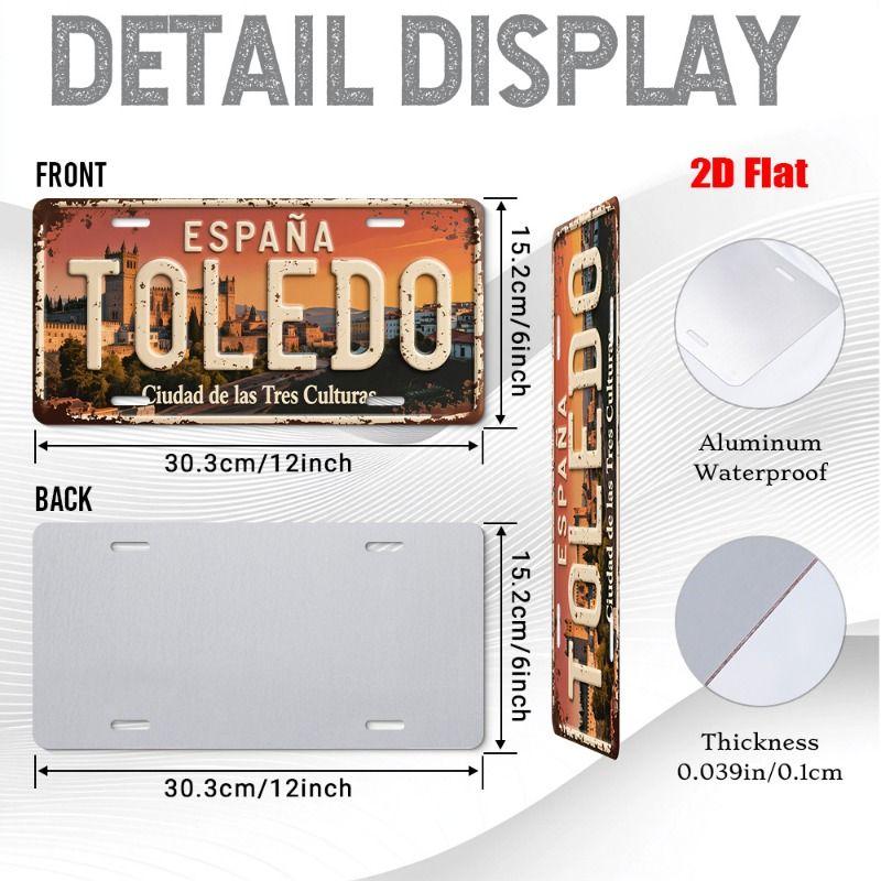 Urban City Theme Metal Tin Sign for Bar Garage Interior