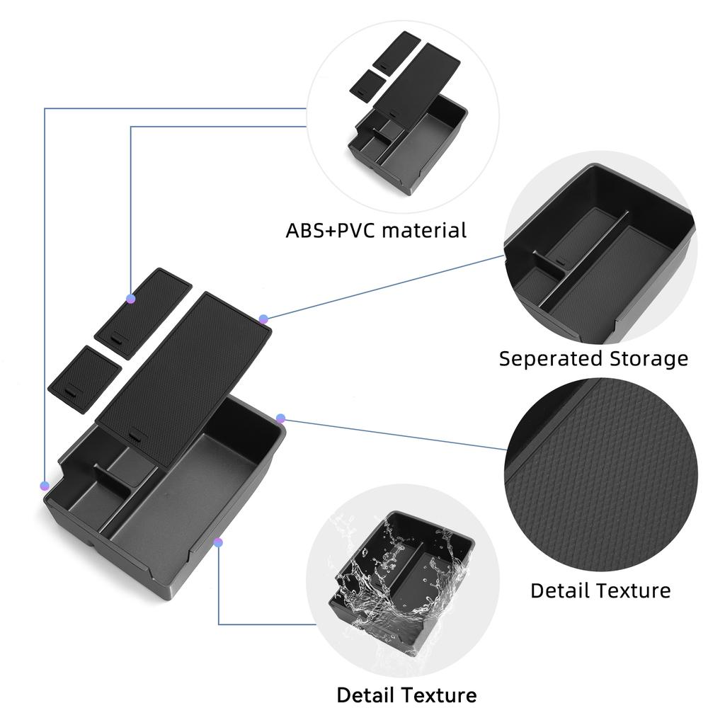 For BYD Sealion 05 EV 2025 2026 (no with Cool Box) Central Armrest Storage Box Car Tray ABS Organizer Tidying Accessories