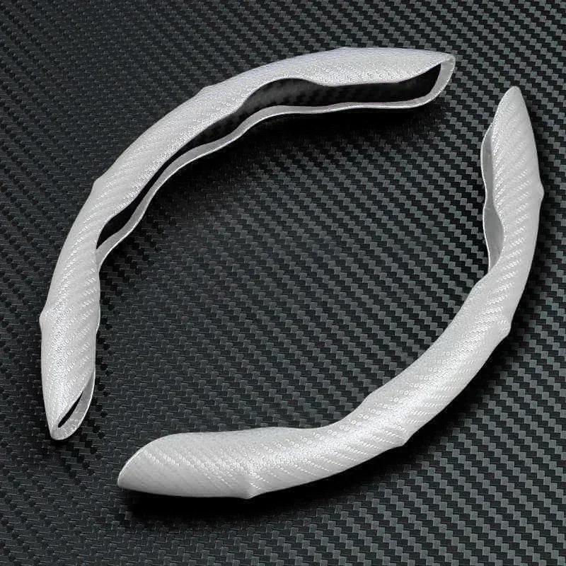 Car Hot 2025 Car Steering Wheel Cover Carbon Fiber Sports Ultra-thin Non-slip Card Cover for Honda Civic Accord CRV HRV Fit Jazz