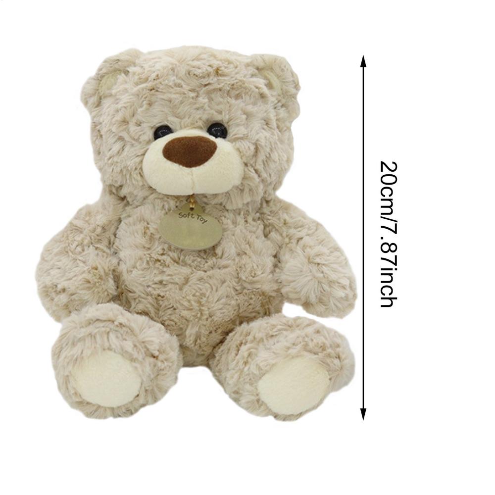 

new 8inch Cute Bouquet Bear Plush Toys Soft Pillow Figure Creative Animal Stuffed Doll For Lovers Valentine s Day Gifts светло-коричневого