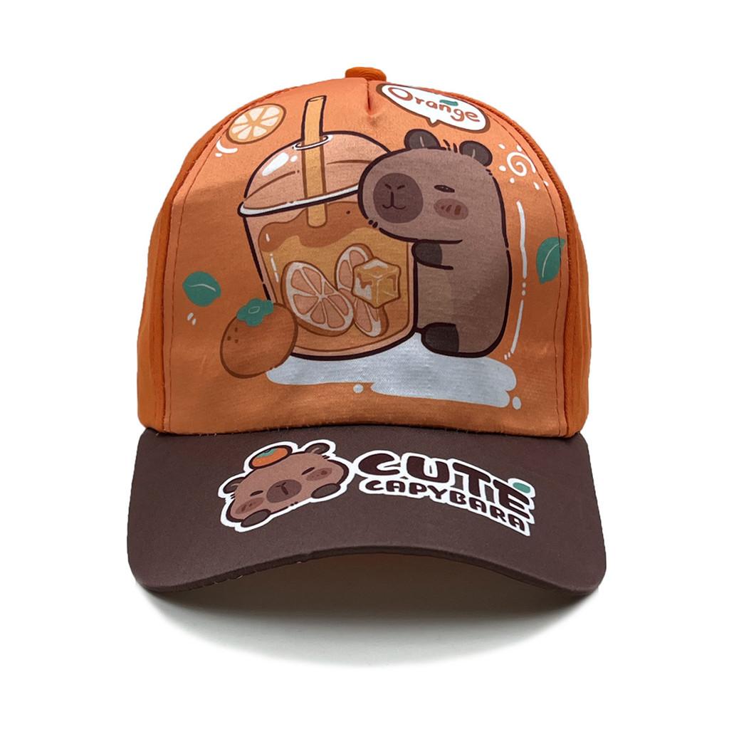 Capybara Children Baseball Hat With Sunshade Breathable Cotton For Outdoor