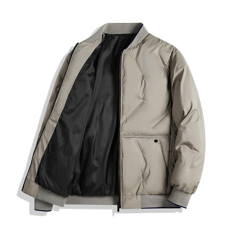Large Size Cotton Jacket for Men's Winter Baseball Collar Cotton Jacket Casual Loose Warmth Thickened Couple's Cotton Jacket