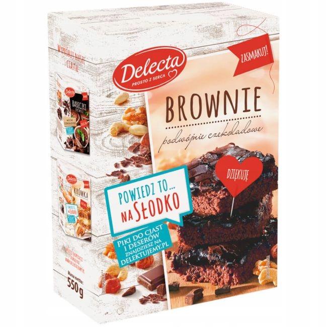 Delecta Brownie Cake 550G Ready-Made Chocolate Cake Powder
