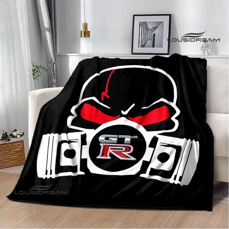 GTR Racing Retro Printed Blankets Warm Blanket Soft and Comfortable Home Travel Bed Blanket Picnic Blanket Birthday Gift