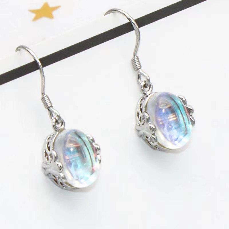 1 Paar Steckerohrringe Mondlicht Süße und Kompakte Ohrringe Schöner Schmuck Geschenke