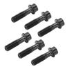 RISK 6Pcs M5x18mm Bicycle Stem Fixing Screws Bike Brake Lever Fixing Bolts Black Hollow Bicycle Stem Parts for Mountain
