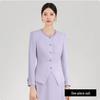 Aishangchen Romantic Heiress Purple Two-Piece Suit - Early Autumn Korean Style