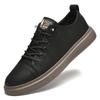 Genuine Leather Men Casual Shoes Designer Luxury Brand Lace Up Skateboard Sneakers Italian Men's Shoes Mocassins Plus Size 47