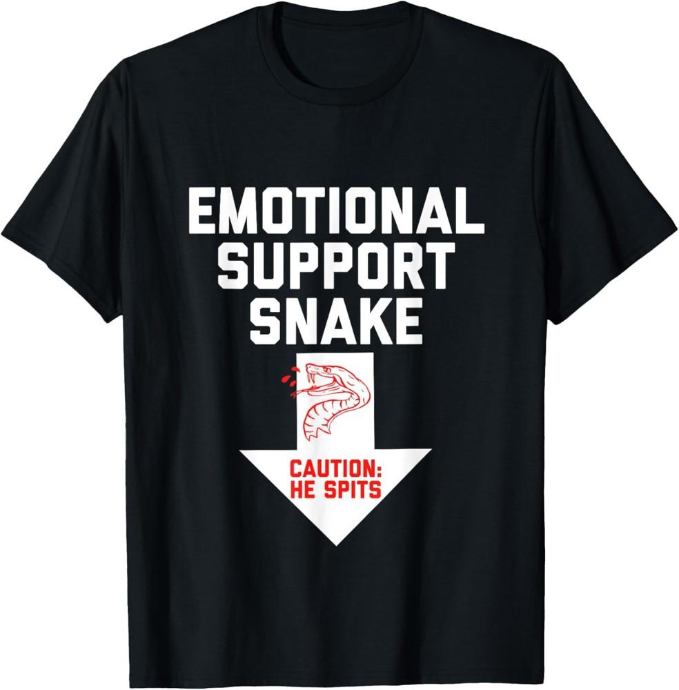 Crude Humor Inappropriate Emotional Support Snake Halloween T-Shirt Unisex T-Shirt S
