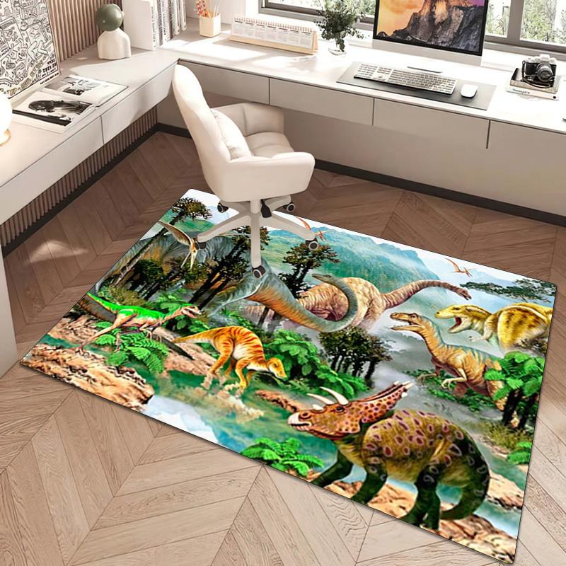 1Pc Dinosaur Rug - Home carpet Office Decorative Carpet For Living Room Bedroom Door Mat Floor Rug Computer Chair Area Rug