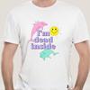 Kawaii Dolphin IM Dead Inside Sunshine TShirt Women Men Cute Cartoon Tops Unisex Harajuku Aesthetic Tee Oversized T Shirt