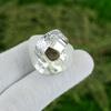 Wedding Gift For Her 925 Silver Natural Black Rutile Statement Ring Size 8