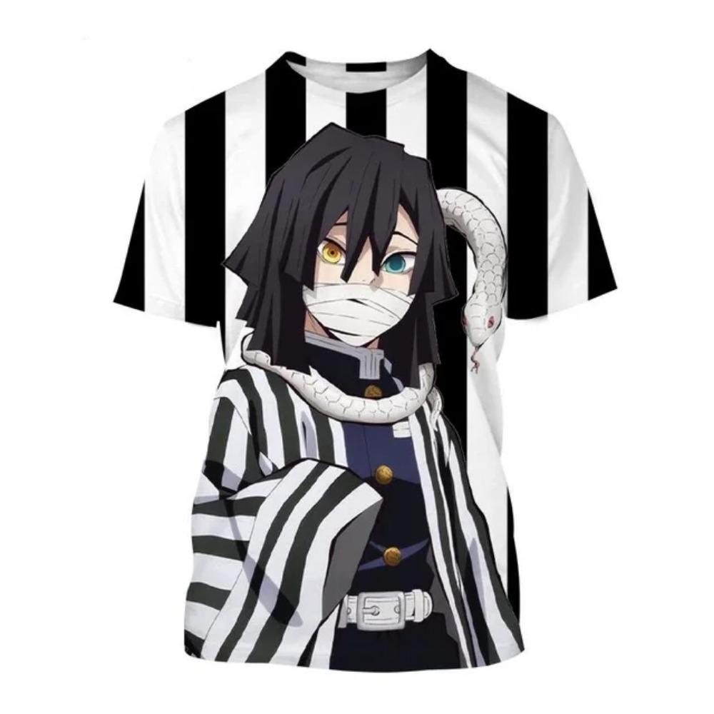 Anime Devil Killer Kimetsu No Yaiba Kamado Nezuko Kochou Shinobu T-shirt, 3D Printed Fashion T-shirt