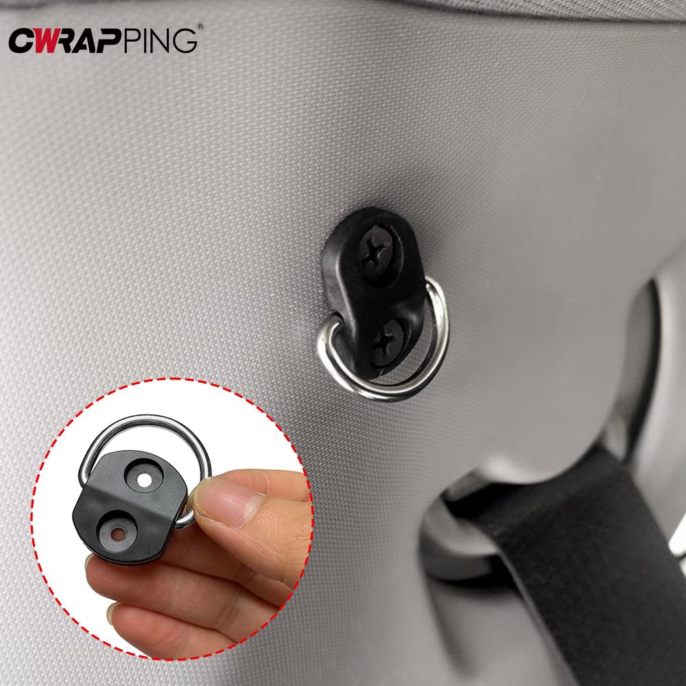 4 Stück Auto Kofferraum Modifikationswerkzeug D-Ring Schnalle Gepäckorganisation und Aufbewahrung Feste Fachnetz Haken Schnalle Zubehör