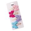 4Pcs Fashionable Double Bows Hair Clips For Stylish Hairstyles Hairpin Metal Barrettes 3D Design Hair Accessory