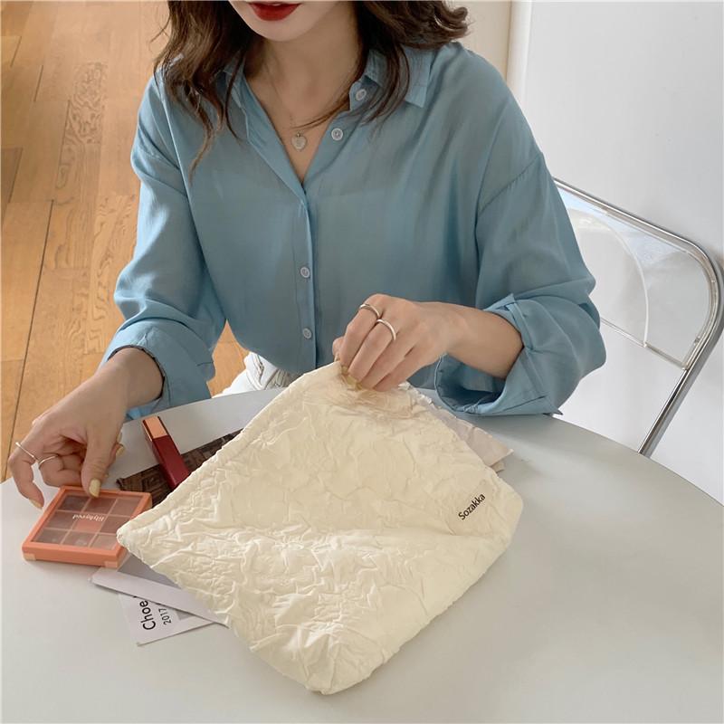 Элегантная французская косметичка с цветочным тиснением, кошелек для помады и монет, сумочка белый