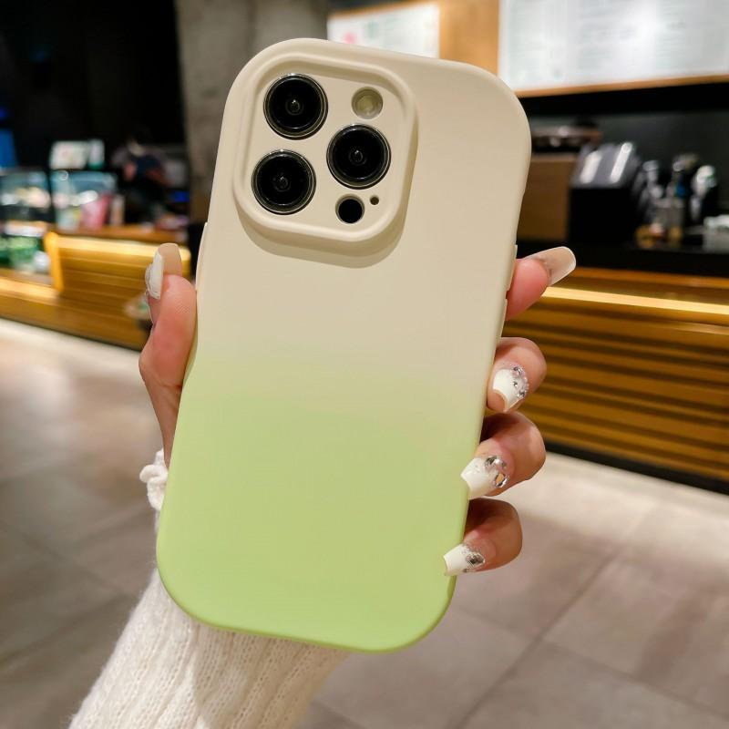 Dual Tone Silicone Phone Case IPhone 15 14 Pro Max 13 12 11 - Ins Style Soft Cover With Anti Scratch Drop Protection