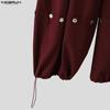 INCERUN Men Drawstring Elastic Waist Solid Color Casual Loose Long Harem Pants Trousers